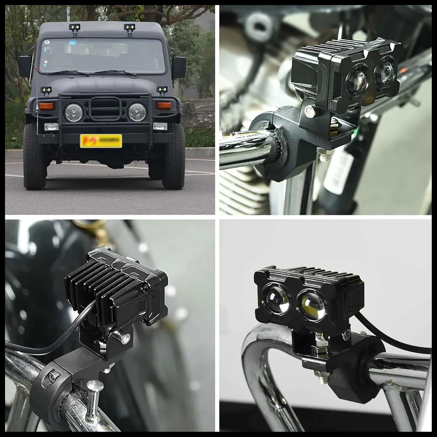 1/2PCS Motorcycle LED Fog Ligh - Atv Parts ulasan dan harga