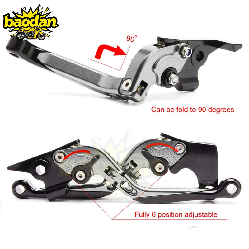 Clutch Lever Brake Lever Fit F - Cnc Aluminum Adjustable Brake Clutch Levers ulasan dan harga