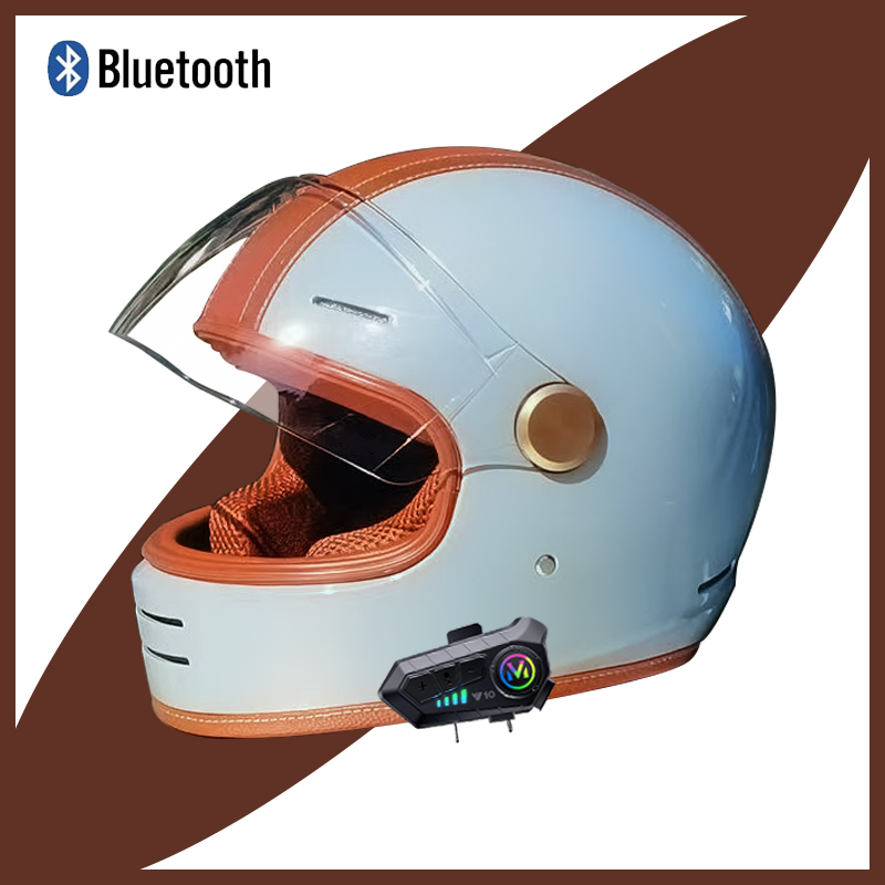 Vintage Casque Motorcycle Helm - Vintage Open Face Retro Helmet ulasan dan harga