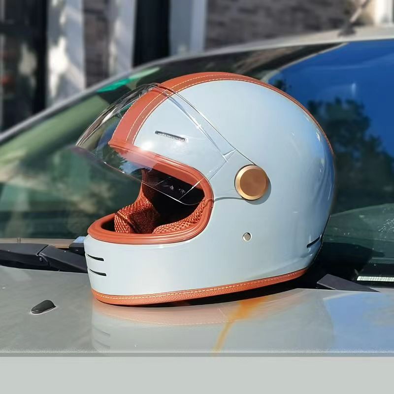 Vintage Casque Motorcycle Helm - Vintage Open Face Retro Helmet ulasan dan harga