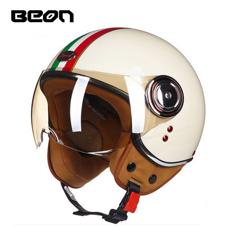 Capacete BEON 110B Open Face M - Vintage Open Face Retro Helmet ulasan dan harga