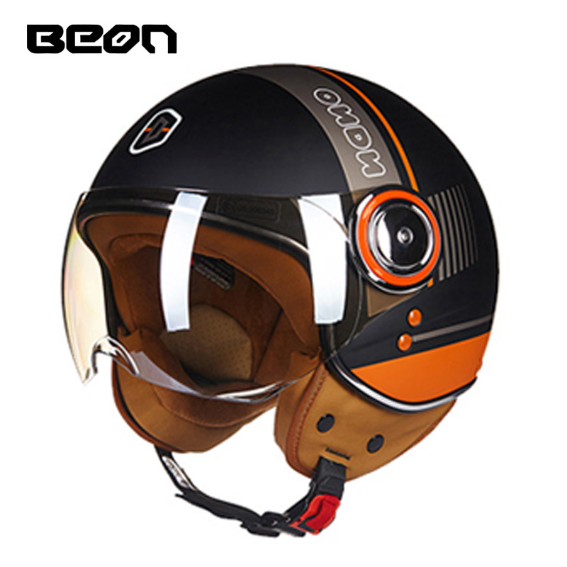 Capacete BEON 110B Open Face M - Vintage Open Face Retro Helmet ulasan dan harga