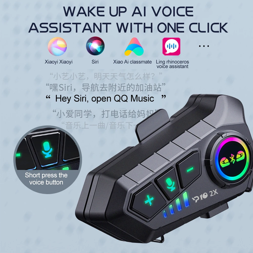 Y10 2x Motorcycle Intercom Blu - Full Face Motorcycle Helmet With Bluetooth ulasan dan harga