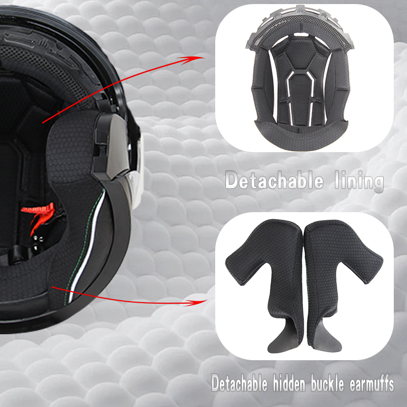 715-Motorcycle Dual Visor Flip - Dual Visor Motorcycle Racing Helmet ulasan dan harga