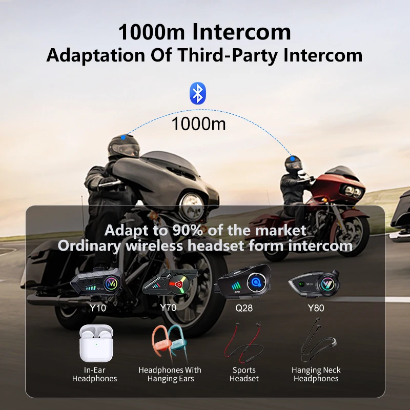 The New Q28-2X Motorcycle Helm - Full Face Motorcycle Helmet With Bluetooth ulasan dan harga