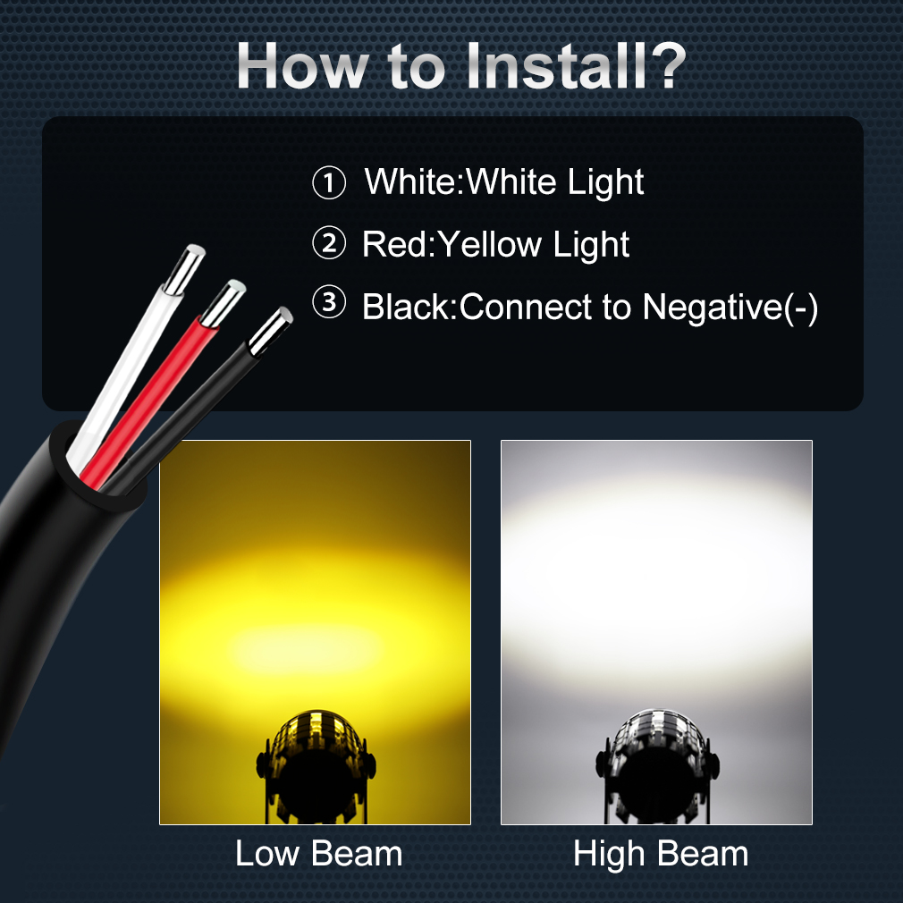 Universal Motorcycle LED Headl - Universal Motorcycle Led Headlight Projector ulasan dan harga