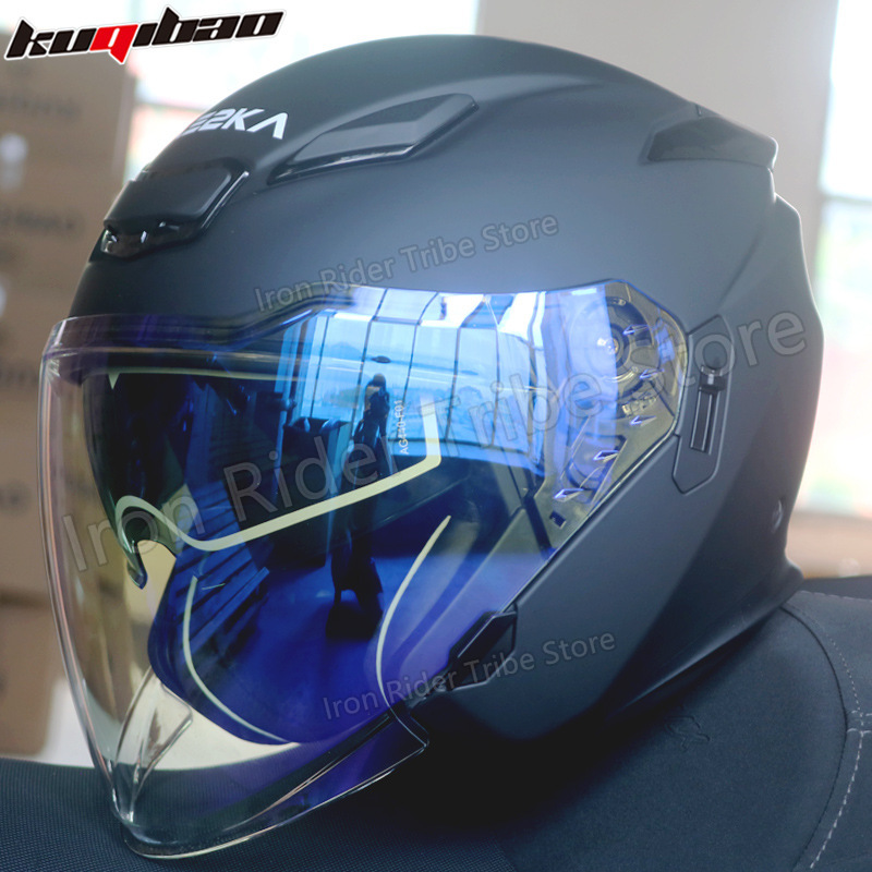 Kuqibao Dual Lens Modular Flip - Modular Flip Up Motorcycle Helmet Dot Approved ulasan dan harga